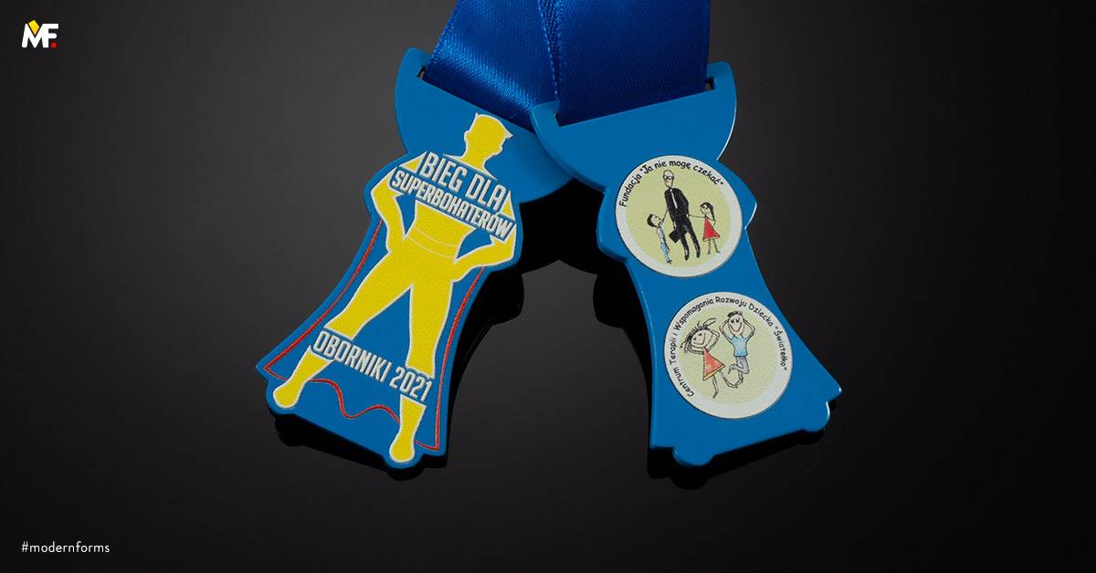 Medaillen Sport Laufsport Benutzerdefiniert Blau Multilateral Premium Stahl 