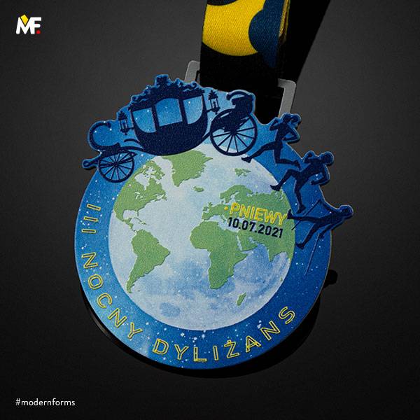 Medale Sportowe Biegi Jednostronny Niestandardowy Premium Srebrny Stal 