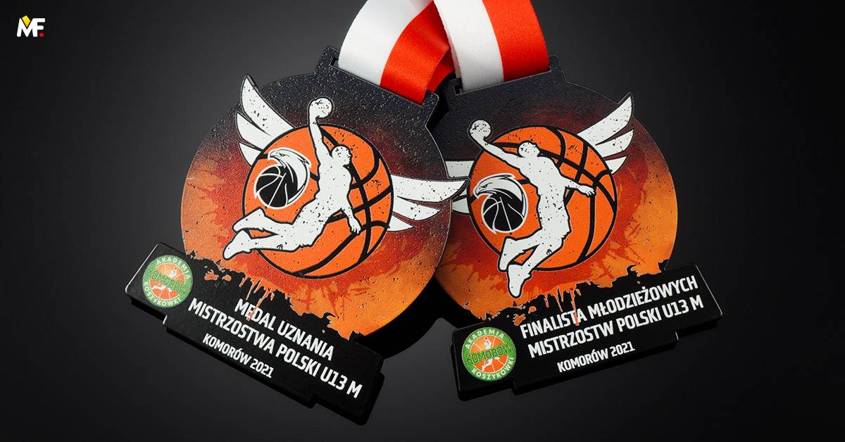 Medaillen Sport Basketball Benutzerdefiniert Einseitig Premium Schwarz Stahl 
