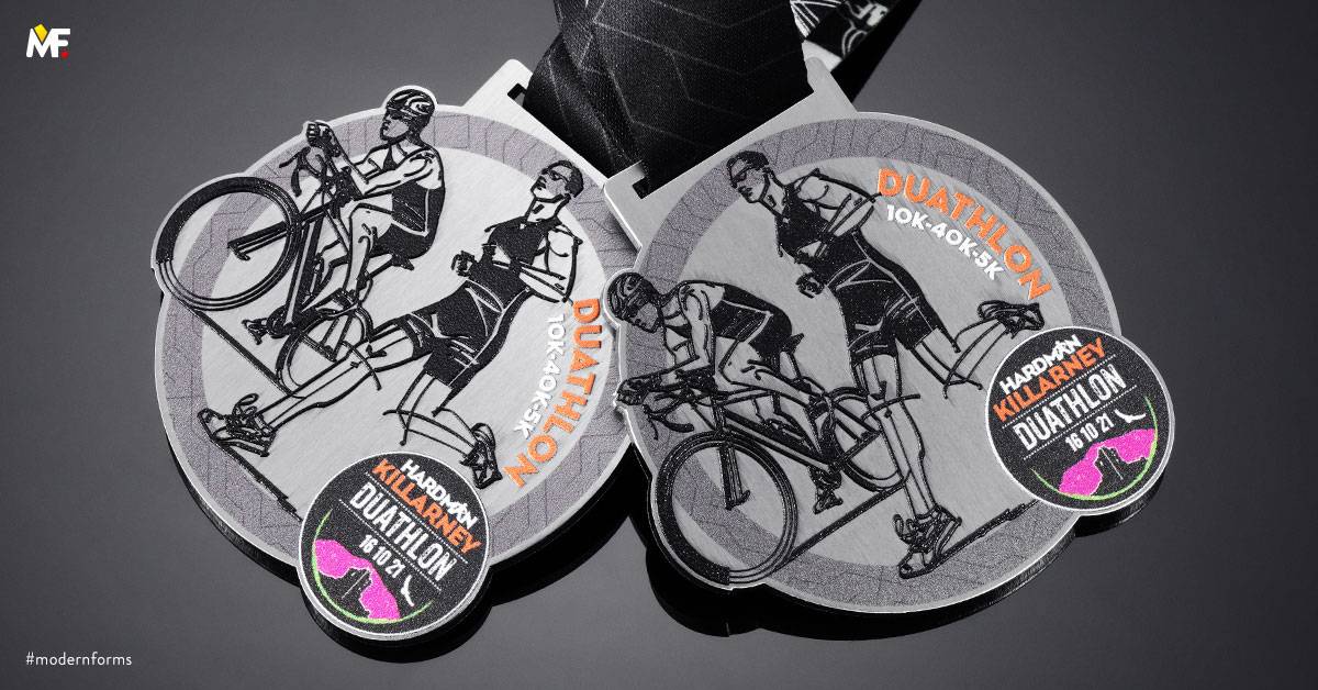 Medaillen Sport Radsport Benutzerdefiniert Edelstahl Einseitig Premium Silber 