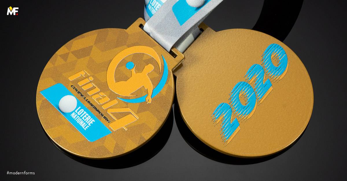 Medaillen Sport Handball Gold Multilateral Premium Stahl Standard 