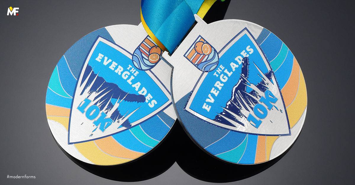Medaillen Sport Laufsport Benutzerdefiniert Edelstahl Einseitig Premium Silber 