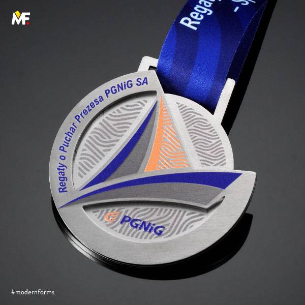 Medale Sportowe Sporty-wodne Jednostronny Niestandardowy Premium Srebrny Stal nierdzewna 