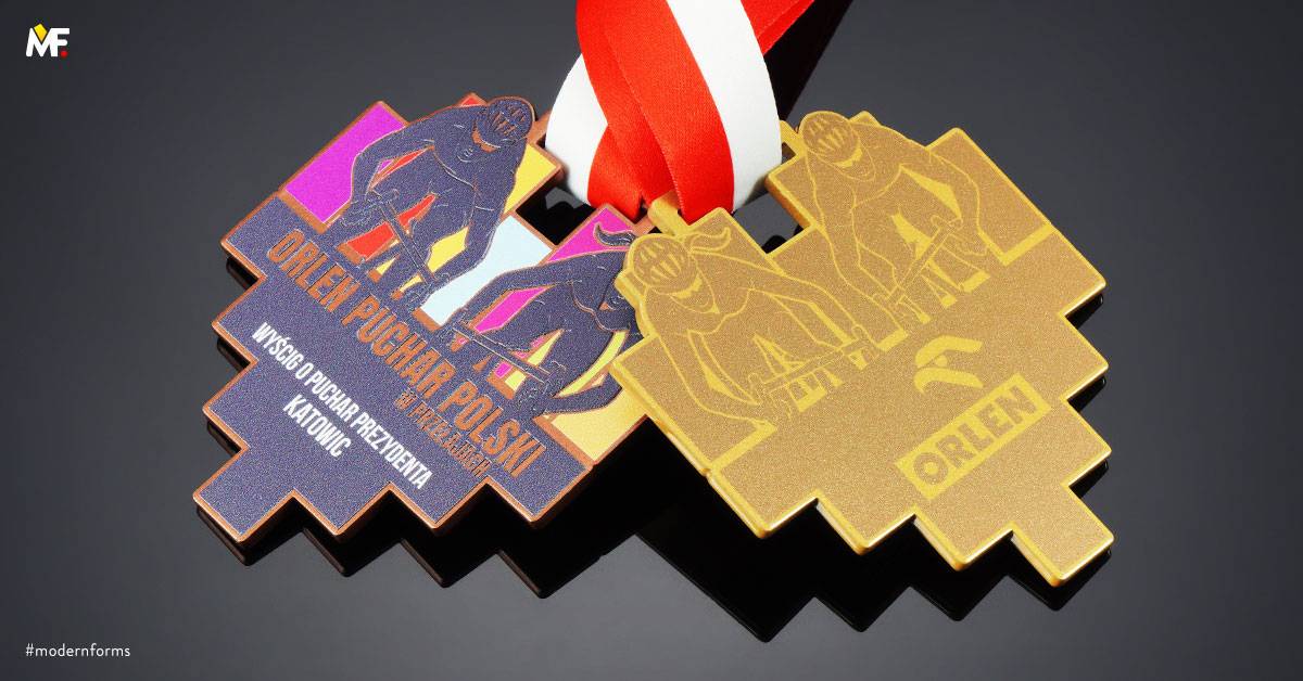 Medaillen Sport Radsport Benutzerdefiniert Braun Gold Multilateral Premium Silber Stahl 