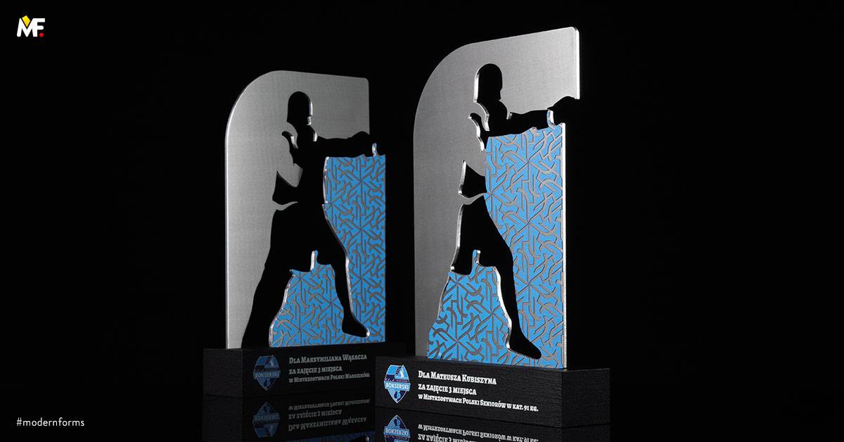 Trophäen Sport Kampfkunst Benutzerdefiniert Edelstahl Holz Premium Silber 