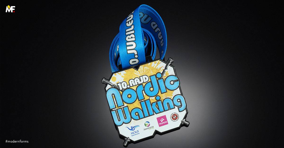 Medaillen Sport Nordic walking Premium Schwarz Stahl 