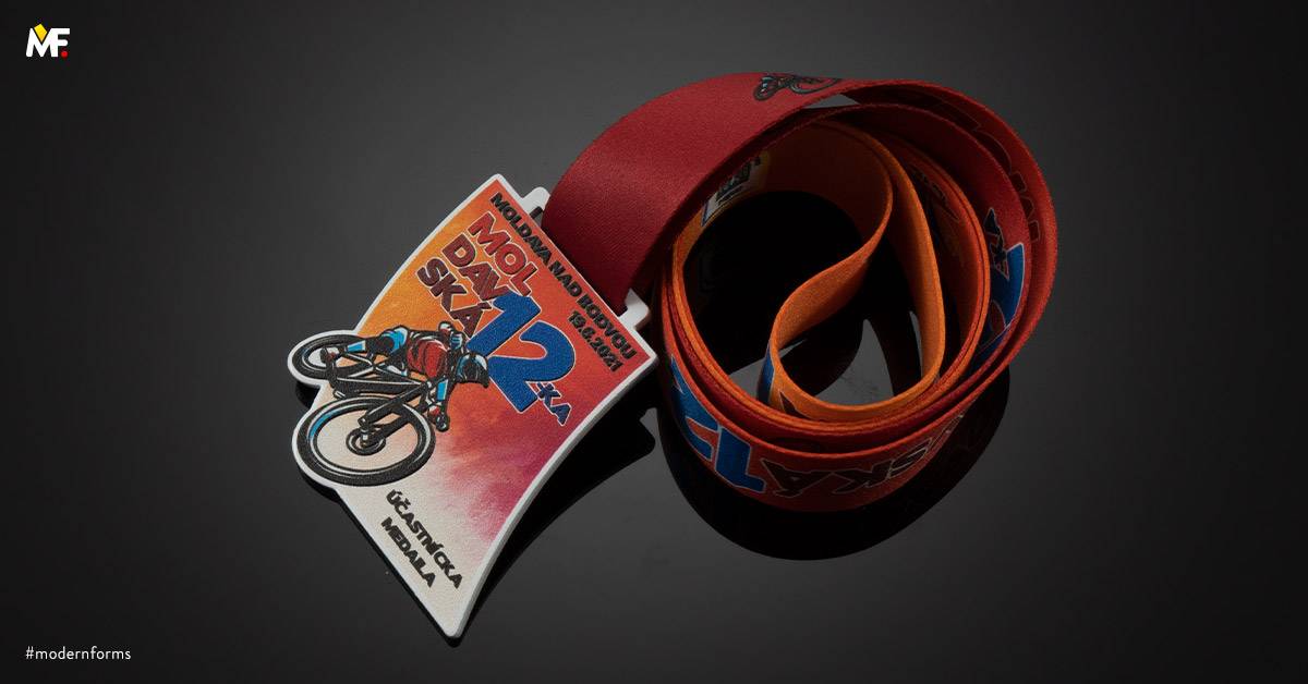 Medaillen Sport Radsport Benutzerdefiniert Einseitig Premium Stahl Weiß 