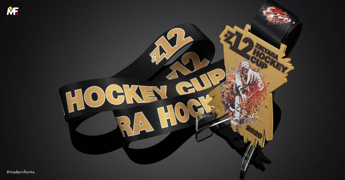 Medaillen Sport Hockey Benutzerdefiniert Einseitig Gold Premium Stahl 