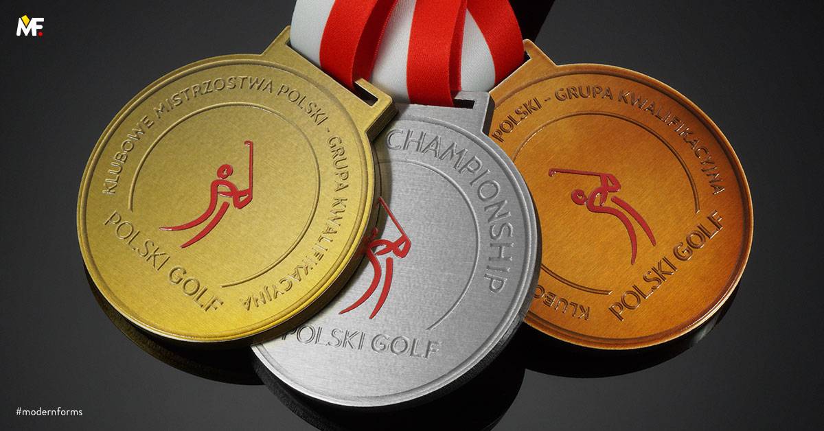 Medaillen Sport Andere Sportarten Braun Edelstahl Gold Multilateral Premium Silber Standard 