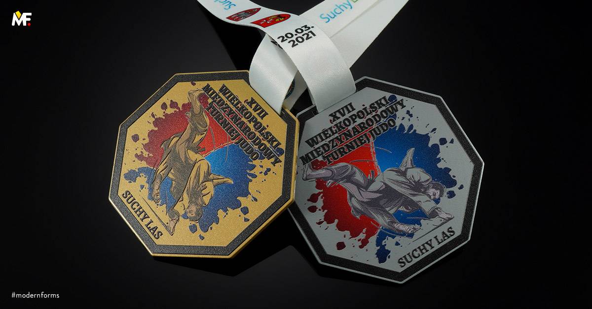 Medaillen Sport Kampfkunst Benutzerdefiniert Einseitig Gold Premium Silber Stahl 