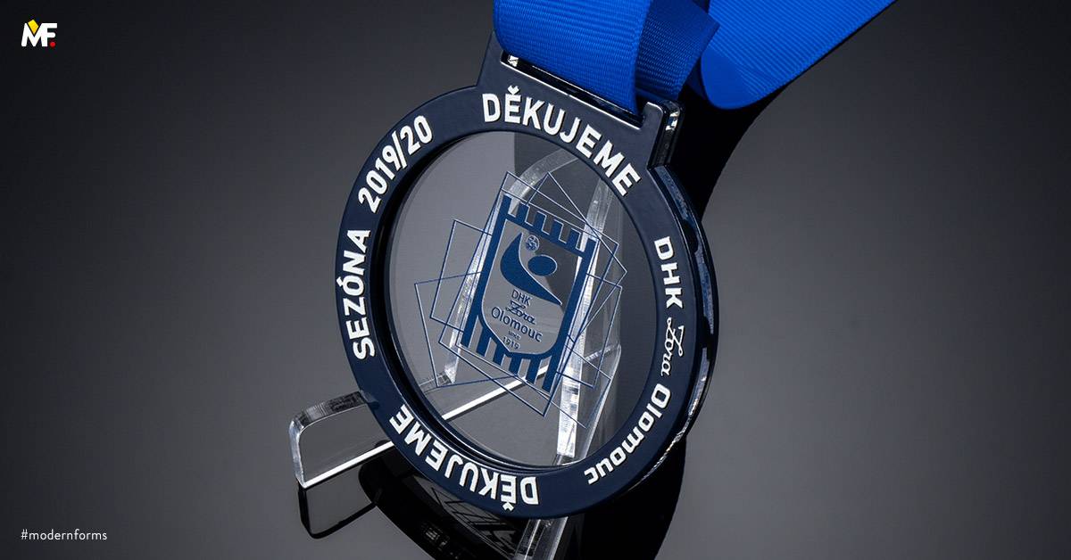 Medaillen Gelegentlich Danksagungen, Glückwünsche Benutzerdefiniert Einseitig Exclusive Marineblau Plexiglas Stahl 
