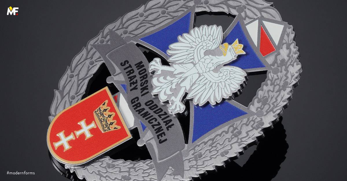 Medaillen Gelegentlich Für uniformierte Dienste Durchbrochen Edelstahl Einseitig Exclusive Silber 