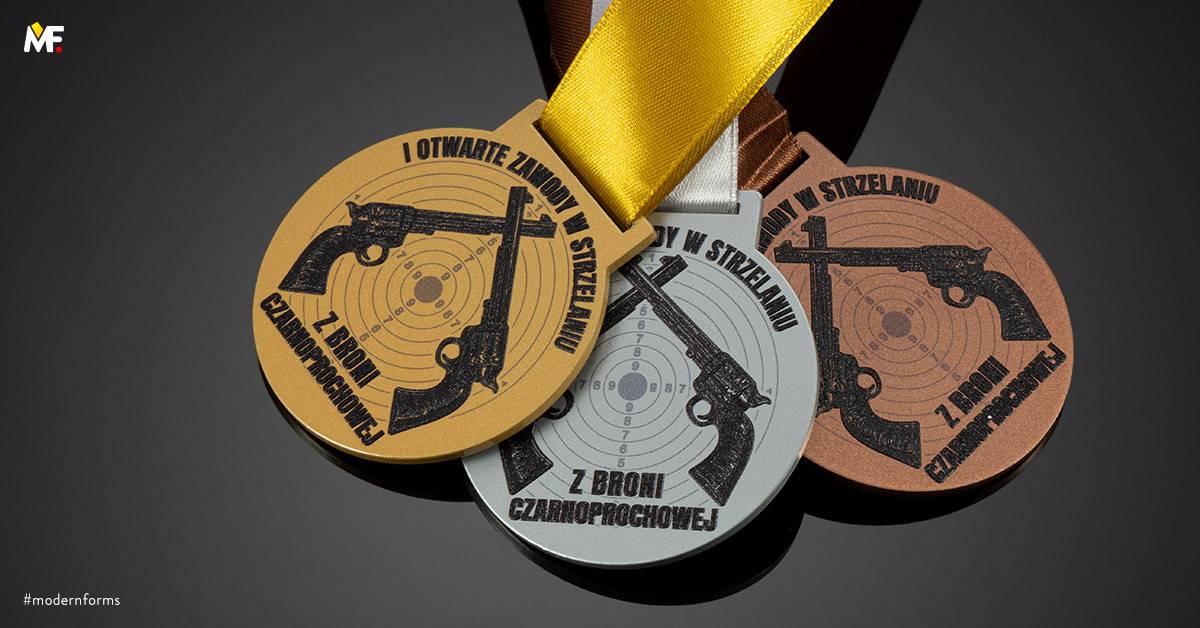 Medaillen Sport Andere Sportarten Benutzerdefiniert Einseitig Premium Schwarz Stahl 