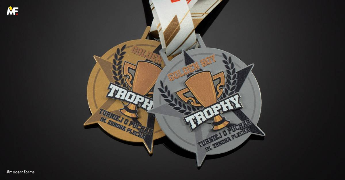 Medaillen Sport Motorsport Benutzerdefiniert Braun Einseitig Gold Premium Silber Stahl 