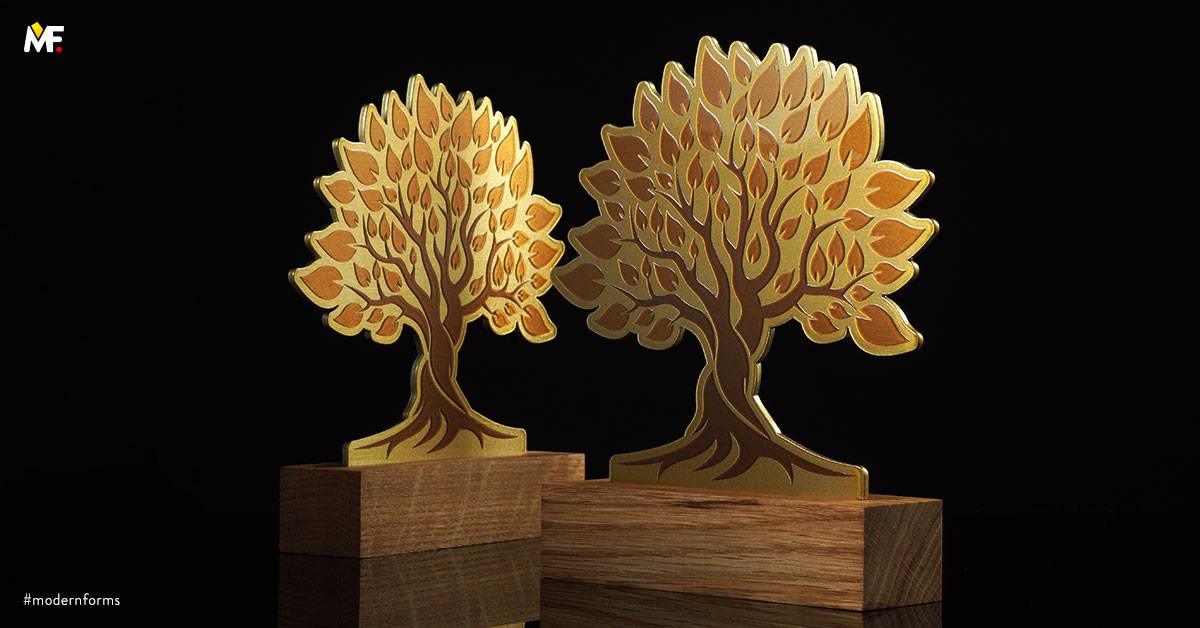 Trophäen Gelegentlich Anderes Geschäft Benutzerdefiniert Edelstahl Gold Holz Premium 
