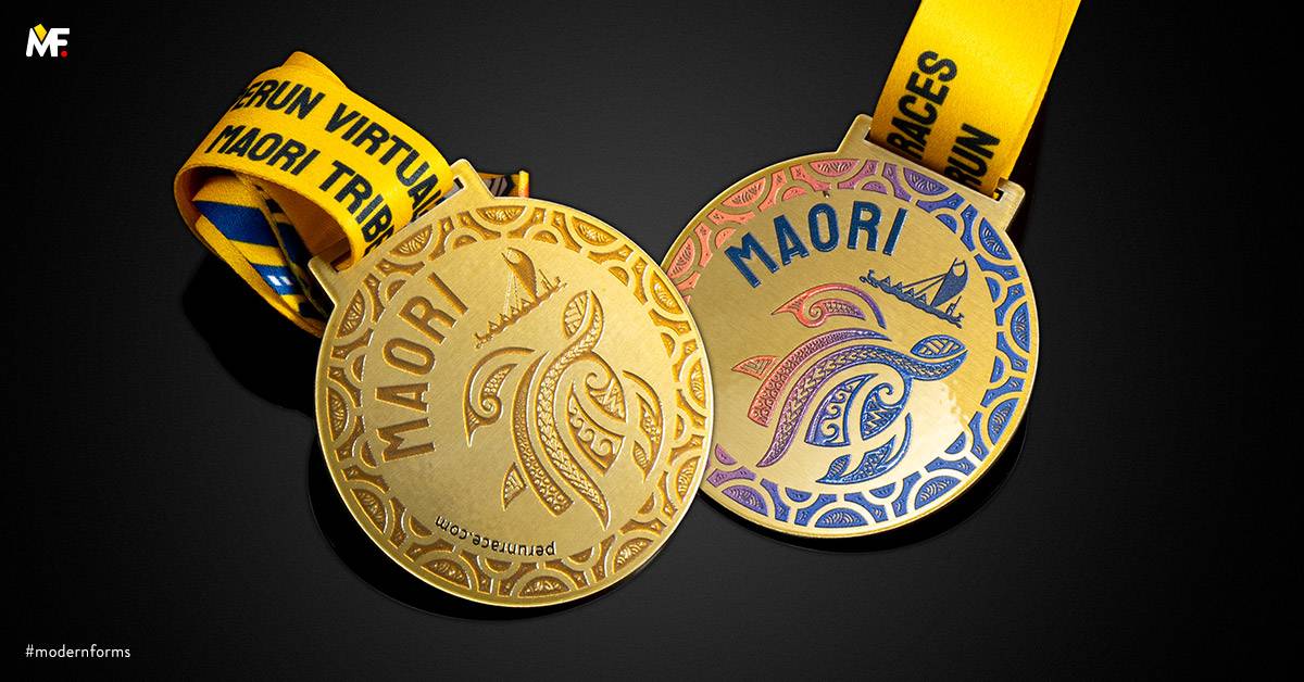 Medaillen Sport Laufsport Edelstahl Gold Premium 
